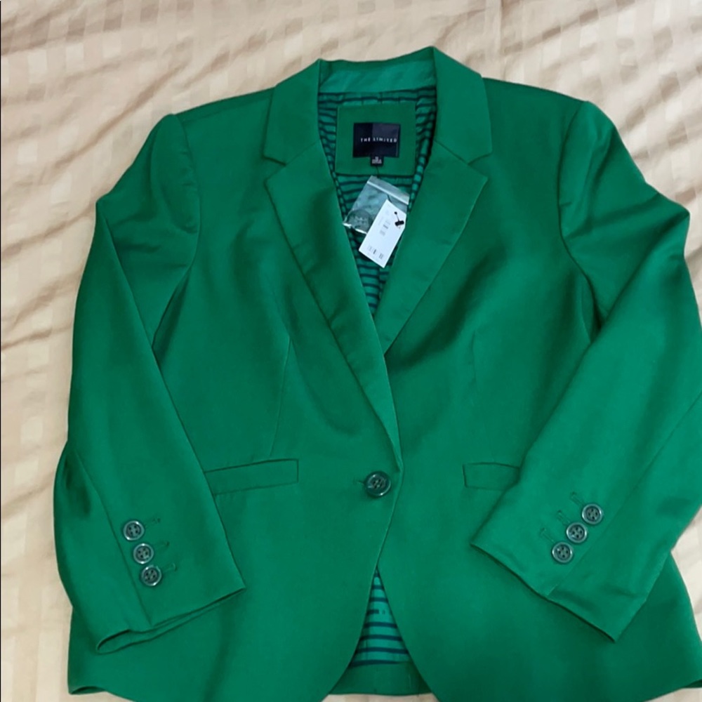 women’s blazer, green